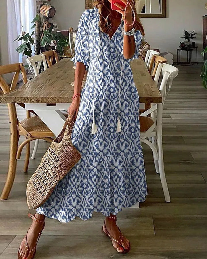 ABITO AURORA BOHO CON COPERTURA DEL VENTRE