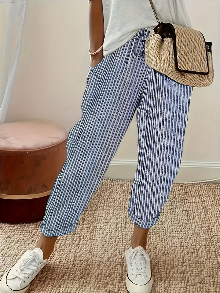 Pantaloni Amelia elasticizzati in vita
