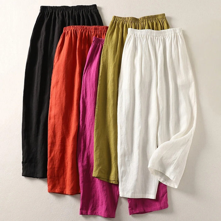 PANTALONI COMODI DI LINO ALISA