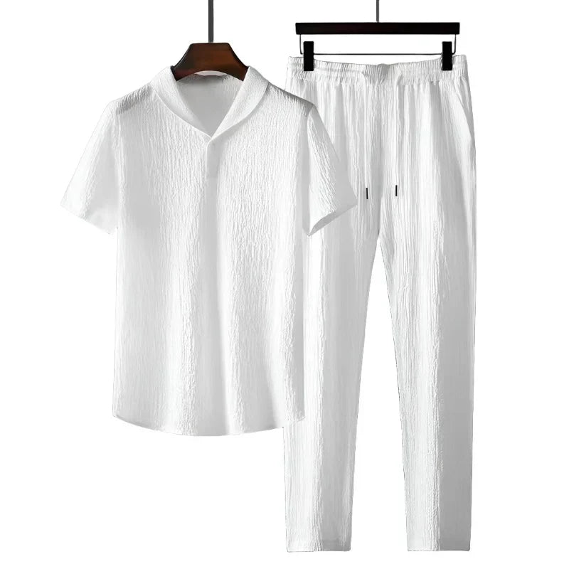 Polo e pantaloni in cotone