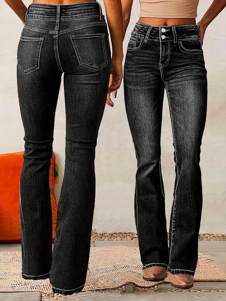 Aya - Jeans svasati a vita alta