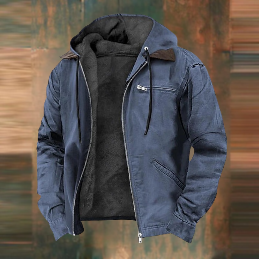 NATE - Giacca con zip e cappuccio