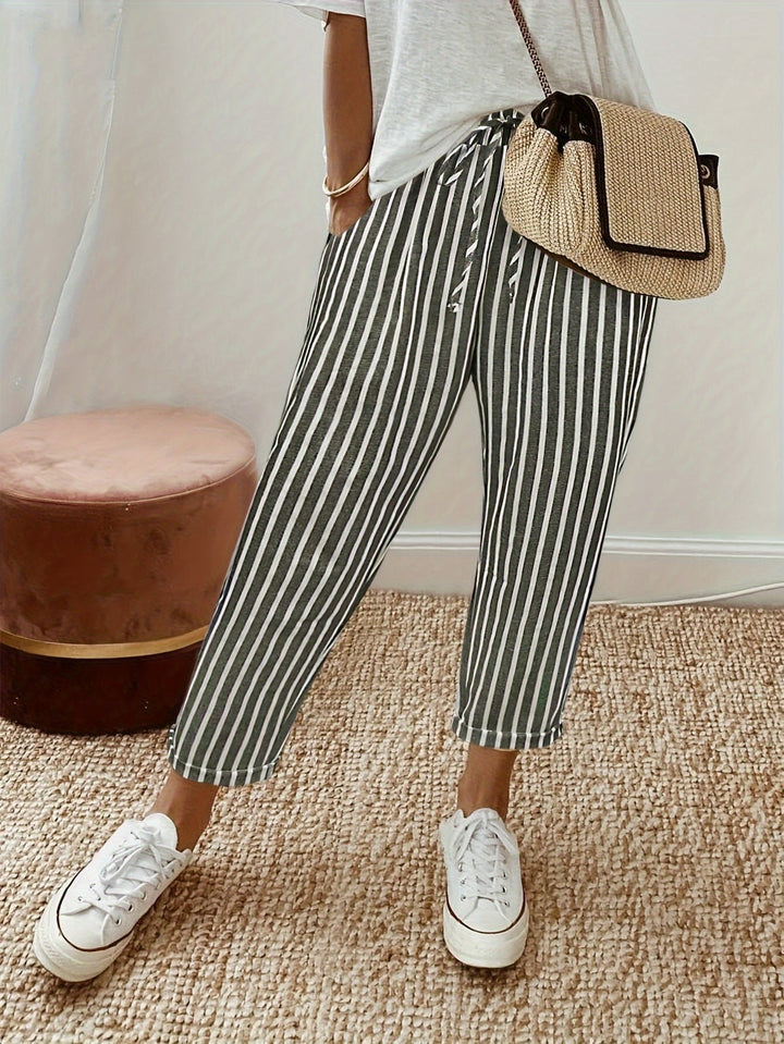 Pantaloni a righe Ava