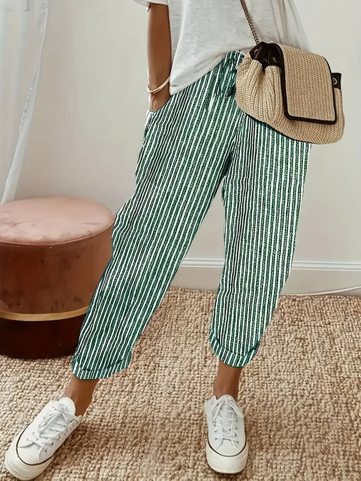 Pantaloni Amelia elasticizzati in vita