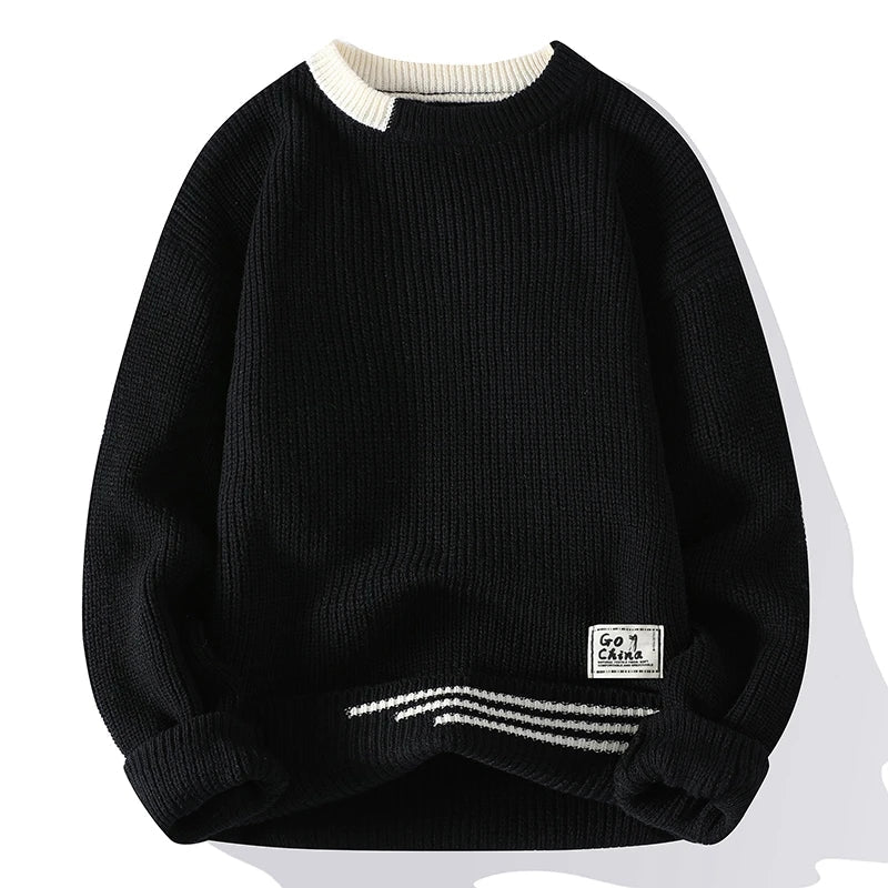 Maglione lavorato a maglia Harrison a colori