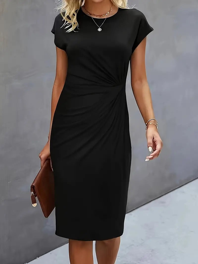 Abito Queenie Casual con scollo rotondo