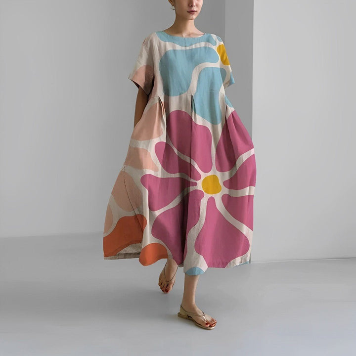 Claire - Vestito con stampa floreale bohémien
