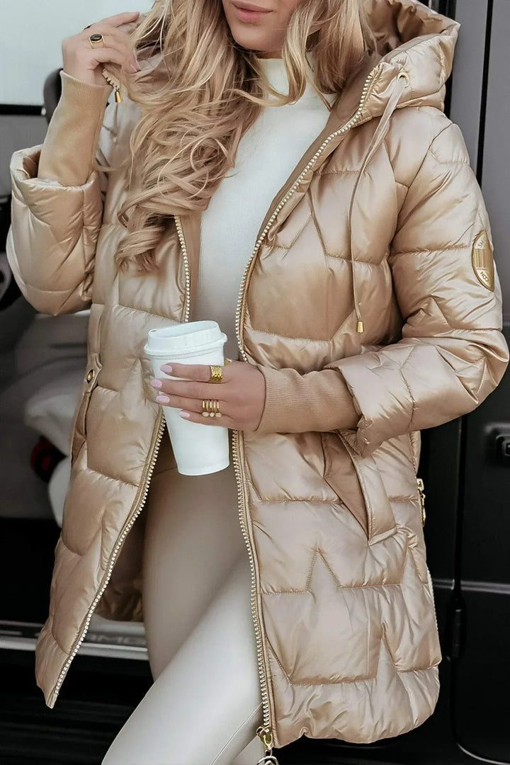 Ferrero | Cappotto invernale elegante con cappuccio e imbottitura