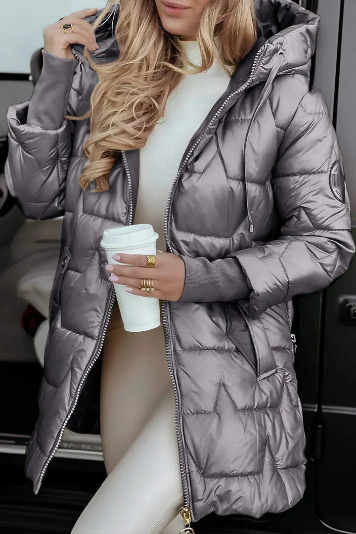 Ferrero | Cappotto invernale elegante con cappuccio e imbottitura