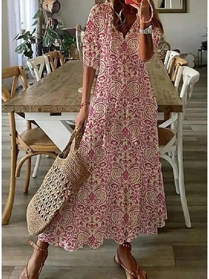 ABITO AURORA BOHO CON COPERTURA DEL VENTRE