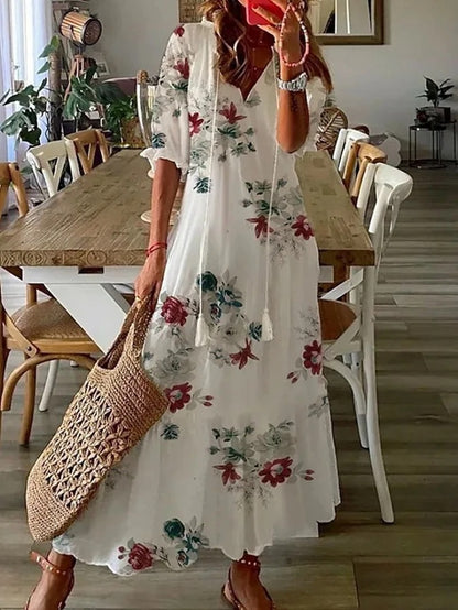 ABITO AURORA BOHO CON COPERTURA DEL VENTRE